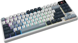 Клавиатура MSI Forge GK600 механическая белый/синий USB беспроводная BT/Radio Multimedia for gamer LED (S11-43RUP01-HH9) кабель 1.8м