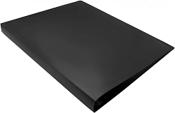 Папка на 4-х кольцах Silwerhof Eco SE-0420/4RBLK A4 пластик 0.5мм черный