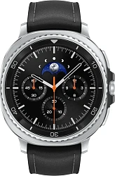 Смарт-часы Samsung Galaxy Watch 8 Classic 1.34" Super AMOLED корп.серебристый рем.черный (SM-L500NZKAMEA)