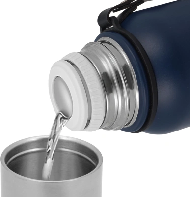 Термос для напитков Rondell Promenade RDS-1820 1л. синий картонная коробка