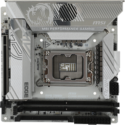 Материнская плата MSI MPG Z890I EDGE TI WIFI Soc-1851 Intel Z890 2xDDR5 mini-ITX AC`97 8ch(7.1) 5Gigabit RAID+HDMI