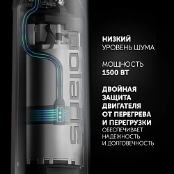 Блендер погружной Polaris Cube PHB 1589AL 1500Вт черный/серебристый