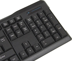 Клавиатура + мышь Оклик 230M клав:черный мышь:черный USB беспроводная (412900)