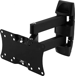 Кронштейн для телевизора Holder LCDS-5065 черный 19"-32" макс.30кг настенный поворот и наклон