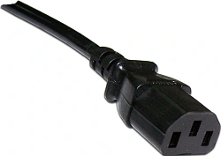 Шнур питания Lanmaster LAN-PP13/SHA-1.8-WH C13-Schuko проводник.:3x0.75мм2 1.8м 220В 10А черный