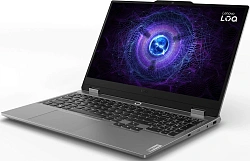 Ноутбук Lenovo LOQ 15IRX9 Core i7 13650HX 16Gb SSD512Gb NVIDIA GeForce RTX4050 6Gb 15.6" IPS FHD (1920x1080) без ОС grey WiFi BT Cam (83DV01CTSA)