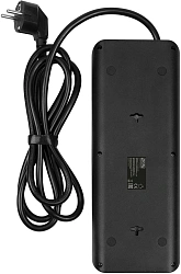 Сетевой фильтр Powercom SP-10 USB2A1СB 1.8м 1.8м (10 розеток) черный (коробка)