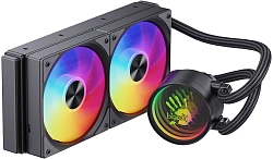 Система водяного охлаждения Bloody LC-10 ARGB Soc-AM5/AM4/1200/1700/1851 черный 4-pin 20-35dB Al+Cu 260W Ret (LC-10-ARGB240-BK)