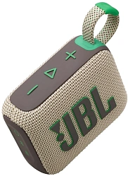Колонка порт. JBL Go 4 бежевый/зеленый 4.2W 1.0 BT 850mAh (JBLGO4SAND)