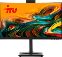 Моноблок IRU Tactio 24ID 24.5" Full HD i5 12450H (2) 16Gb SSD512Gb UHDG Windows 11 Pro 64 GbitEth WiFi BT 120W Cam черный 1920x1080