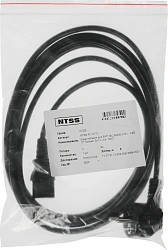 Шнур питания NTSS NTSS-PC13773 C13-Schuko проводник.:3x1мм2 3м 220В 10А черный
