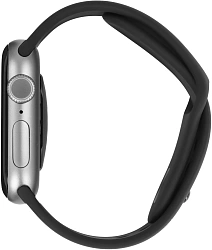 Смарт-часы Apple Watch Series 11 A3333 46мм OLED корп.серый космос Sport Band рем.черный разм.брасл.:S/M (MEV04LW/A)