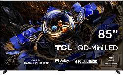 Телевизор LED TCL 85" 85X11K QD-Mini LED Frameless черный 4K Ultra HD 144Hz MEMC DVB-T DVB-T2 DVB-C DVB-S DVB-S2 USB WiFi Smart TV