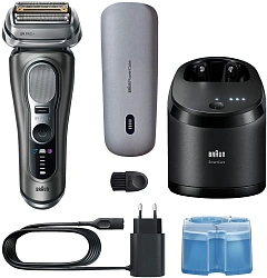 Бритва сетчатая Braun 9675cc реж.эл.:5 питан.:аккум. серебристый