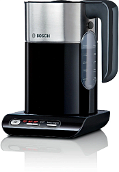 Чайник электрический Bosch TWK8613P 1.5л. 2400Вт черный/серебристый корпус: металл/пластик