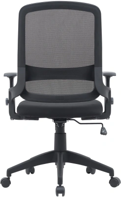 Кресло Cactus CS-MC313-BK черный сетка/ткань низк.спин. крестов. пластик пластик черный