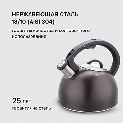 Чайник металлический Rondell Tierno RDS-1900 2.9л. фиолетовый