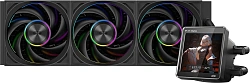 Система водяного охлаждения PcCooler DT360 Display ARGB Soc-AM5/AM4/1200/1700/1851 черный 4-pin 15-33.1dB Al LCD 320W Ret (DT360-BKAWXY-GL)