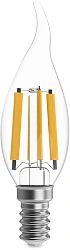 Лампа филам. Gauss Filament 13Вт цок.:E14 свеча 220B св.свеч.бел.нейт. (упак.:10шт) (104801213)