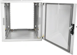 Шкаф коммутационный ЦМО (ШРН-М-12.500) настенный 12U 600x520мм пер.дв.стекл 130кг серый 456мм 21.6кг 180град. 610мм