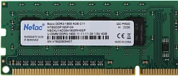Память DDR3 4GB 1600MHz Netac NTBSD3P16SP-04 Basic RTL PC3-12800 CL11 DIMM 240-pin 1.5В dual rank Ret