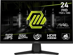 Монитор MSI 23.8" Mag 244F черный IPS LED 16:9 HDMI матовая 300cd 178гр/178гр 1920x1080 200Hz DP FHD 2.88кг
