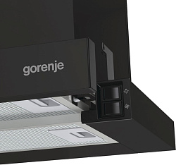 Вытяжка встраиваемая Gorenje TH606E7B черный управление: кнопочное (1 мотор)