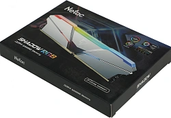 Память DDR4 2x8GB 3200MHz Netac NTSRD4P32DP-16SC Shadow RGB RTL Gaming PC4-25600 CL16 DIMM 288-pin 1.35В kit Intel с радиатором Ret