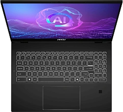 Ноутбук MSI Summit Pro 16 AI A2HVETG-085RU Core Ultra 7 255H 32Gb SSD1Tb NVIDIA GeForce RTX4050 6Gb 16" IPS Touch QHD+ (2560x1600) Windows 11 Pro black WiFi BT Cam (9S7-159631-085)