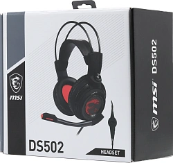 Наушники с микрофоном MSI DS502 черный 2м накладные USB оголовье (S37-0400120-SV1)