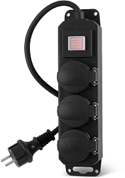 Сетевой фильтр Buro 300MDP-3-B 3м (3 розетки) черный (коробка)