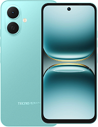 Смартфон Tecno Spark Go 2 64Gb 3Gb зеленый моноблок 3G 4G 2Sim 6.67" 720x1600 Android 15 13Mpix 802.11 a/b/g/n/ac GPS GSM900/1800 Protect FM microSD max1024Gb