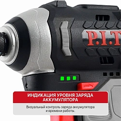 Винтоверт P.I.T. PSD12K-120A/1 аккум. патрон:шестигр.1/4"