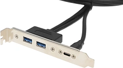 Адаптер USB 2xUSB3.0 1xUSB3.1 Type-C Bulk