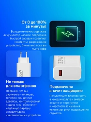Сетевое зар./устр. Xiaomi BHR9956EU 33W 3A (PD) USB универсальное белый