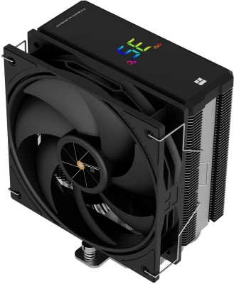 Устройство охлаждения(кулер) Thermalright Assassin X 120 R Digital Soc-AM5/AM4/1200/1700/1851 черный 4-pin 29.8dB Al+Cu LCD Ret (AX120-R-DIGITAL-BL)