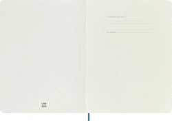 Блокнот Moleskine CLASSIC SOFT QP621B35 XLarge 190х250мм 192стр. линейка мягкая обложка голубой