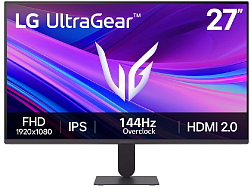 Монитор LG 27" UltraGear 27G411A-B черный IPS LED 5ms 16:9 HDMI матовая 1500:1 250cd 178гр/178гр 1920x1080 144Hz DP FHD 3.8кг