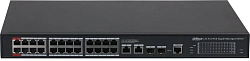 Коммутатор Dahua DH-S4228-24GT-240 (L2) 28x1Гбит/с 2SFP 24PoE 240W управляемый
