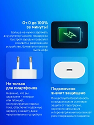 Сетевое зар./устр. Apple A2347 20W 2.2A (PD) USB Type-C для Apple белый (MUVV3ZM/A)