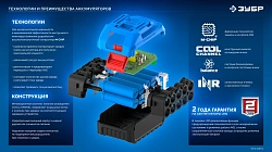 Батарея аккумуляторная Зубр Power PRO 20В 4Ач Li-Ion (BP-P-20-4)