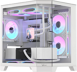 Корпус Formula Crystal Z6M Floe белый без БП mATX 4x120mm 2xUSB3.0 audio bott PSU
