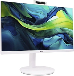 Моноблок Acer Aspire C24A-P1MTL 23.8" Full HD Core Ultra 5 125H (1.2) 16Gb SSD512Gb Arc graphics CR Eshell GbitEth WiFi BT клавиатура мышь Cam белый 1920x1080