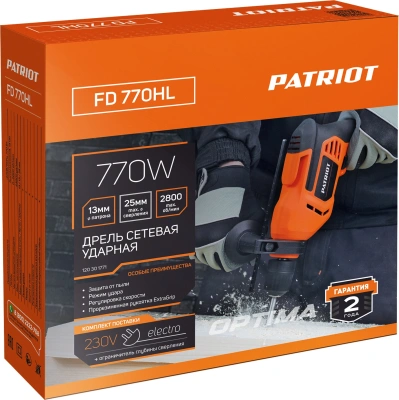 Дрель ударная Patriot FD 770HL 770Вт патрон:быстрозажимной реверс (120301771)