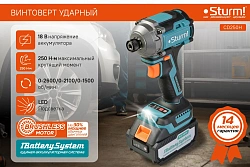 Винтоверт Sturm! CD250H аккум. патрон:шестигр.1/4" (кейс в комплекте)