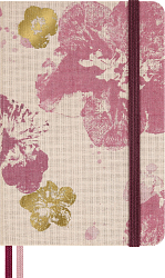 Блокнот Moleskine LIMITED EDITION SAKURA LESU09MM710 Pocket 90x140мм обложка текстиль 176стр. линейка твердая обложка розовый 2026