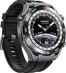 Смарт-часы Huawei Watch Ultimate CLB-B19 1.5" AMOLED корп.черный рем.черный разм.брасл.:140-210мм (55020AGP)