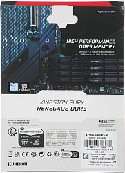 Память DDR5 2x48GB 6400MHz Kingston KF564C32RSK2-96 Fury Renegade XMP RTL Gaming PC5-51200 CL32 DIMM 288-pin 1.4В dual rank с радиатором Ret