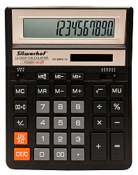 Калькулятор настольный Silwerhof SH-888X-12 черный 12-разр.