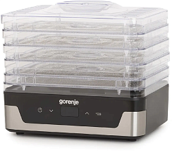 Сушка для фруктов и овощей Gorenje FDK400DE 5под. 240Вт нержавеющая сталь